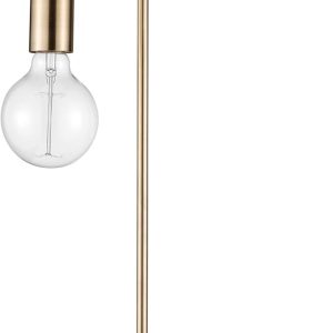 Globe Electric 67433 18" Table Lamp, Matte Brass, Table Lamp for Living Room, Home Décor, Lamps for Bedrooms, Room Décor, Nightstand, Home Improvement, Reading Lamp, E26 Base Socket, Home Décor