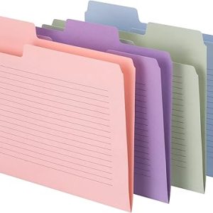 Smead SuperTab Oversized Tab File Folders, 1/3-Cut Oversized Tabs, Letter Size, Assorted Colors, 12 per Pack (11651)