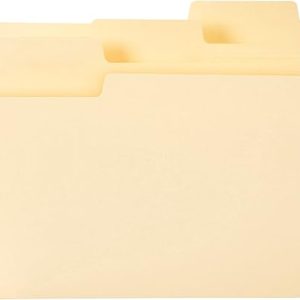 Smead SuperTab File Folder, Oversized 1/3-Cut Tab, Letter Size, Manila, 100 Per Box (10301)